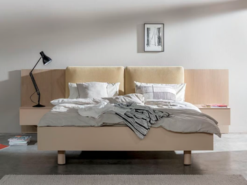 MIRIA+ - Double bed with integrated nightstands by Sudbrock Möbelhandwerk - view 2
